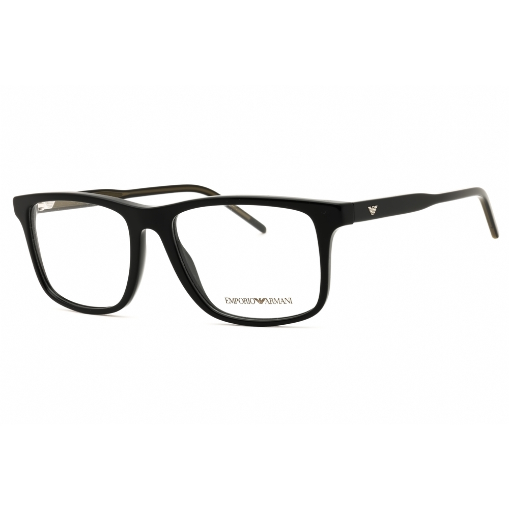 Emporio Armani EA3257 Eyeglasses Black Acetate Rectangle